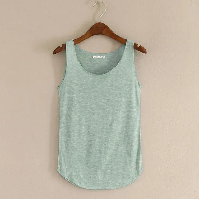 Tank Top sleeveless Round Neck Loose Singlets Vest Crop Top Summer Women Solid Tops Women's Clothing Camisole 18JUN13 1