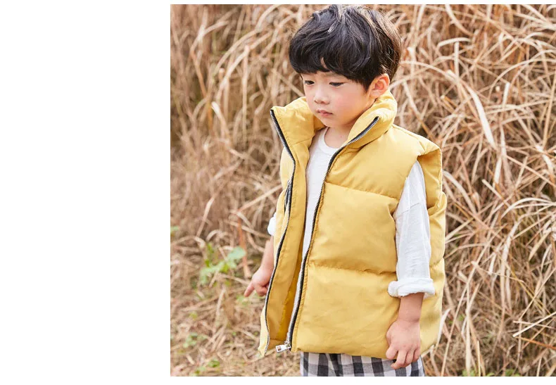 Velour Sleeveless Long Solid Boys Warm Jackets For Girls Winter Vests Kids Outerwear Tops Clothing Baby Zipper Cotton Vest Girls (15)