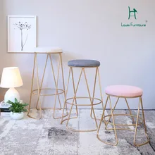 Луи Мода барные стулья простой современный кафе золотистый стул