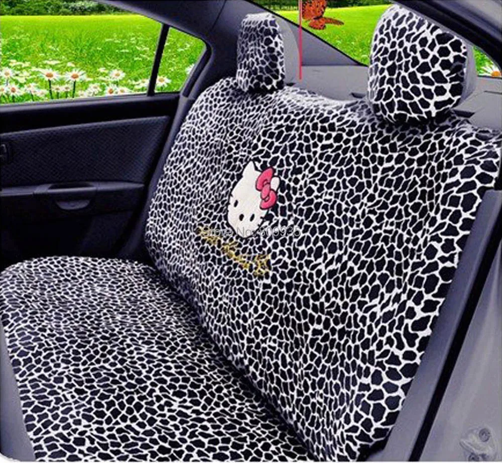 Hello Kitty Auto Car Rearview Mirror Cover Rear Seat Cover