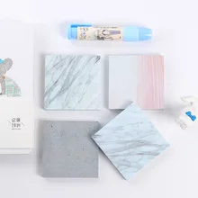 Creative Square Marble Sticky Note Memo Pad Cute Kawaii Post It Note For Kids Stationery Gift Free Shipping 3806