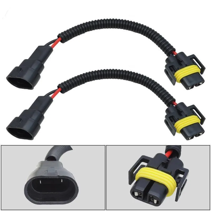 XYIVYG 2pcs 9006 to H11 Headlight Fog Lamp Conversion Pigtail