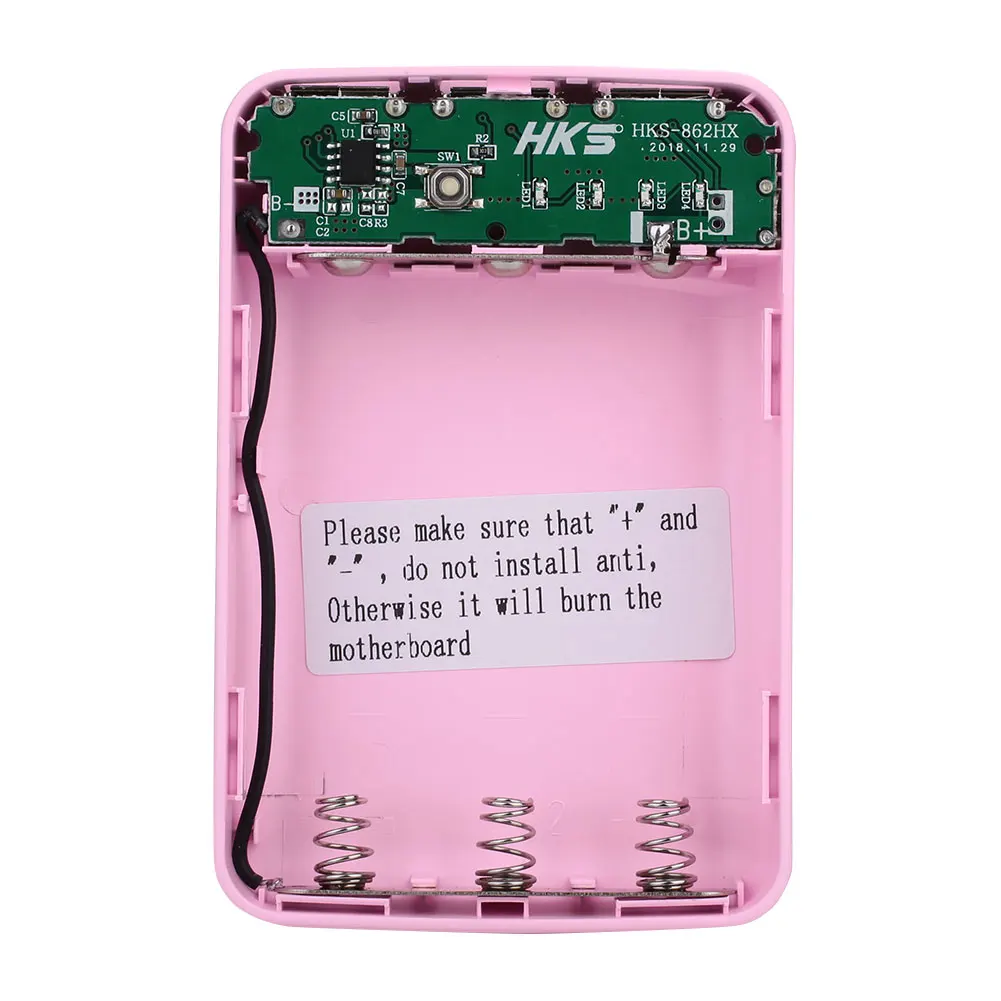 5V 1A 3 USB интерфейс 3*18650 Мобильный блок питания аккумулятор мобильный телефон