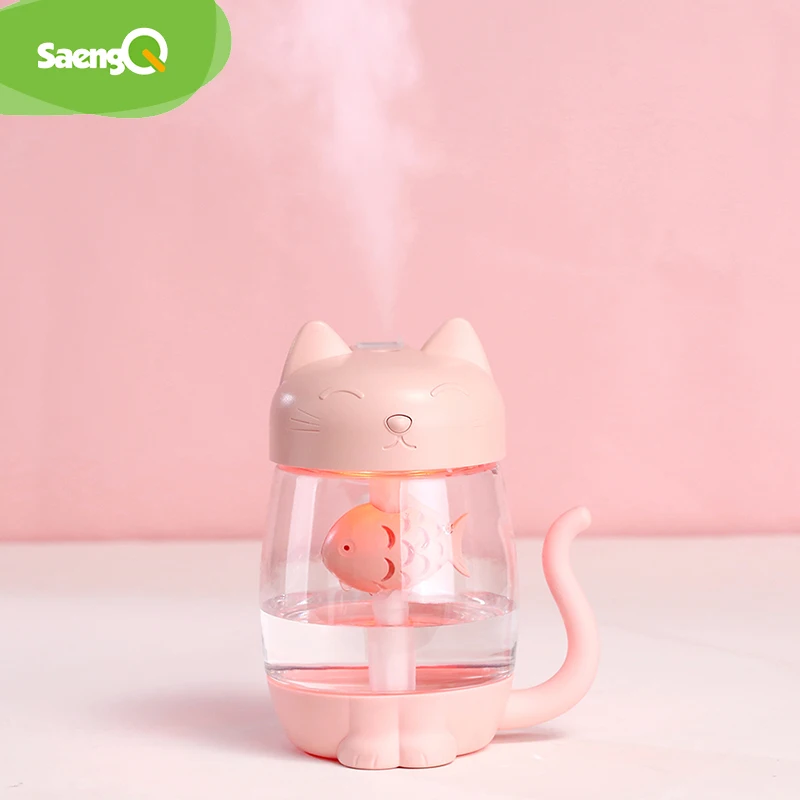 

saengQ 350ml Air Ultrasonic Humidifier for 7 colour Lamp Home Essential Oil Diffuser Atomizer Air Freshener Mist Maker