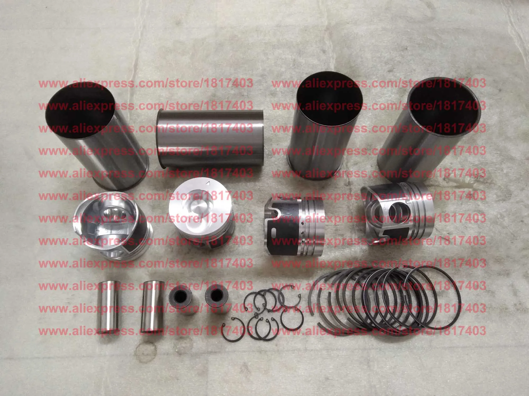 4l23bt Piston + Cylinder Liner (cylinder Sleeve) + Piston Ring, Laidong Diesel Engine Parts