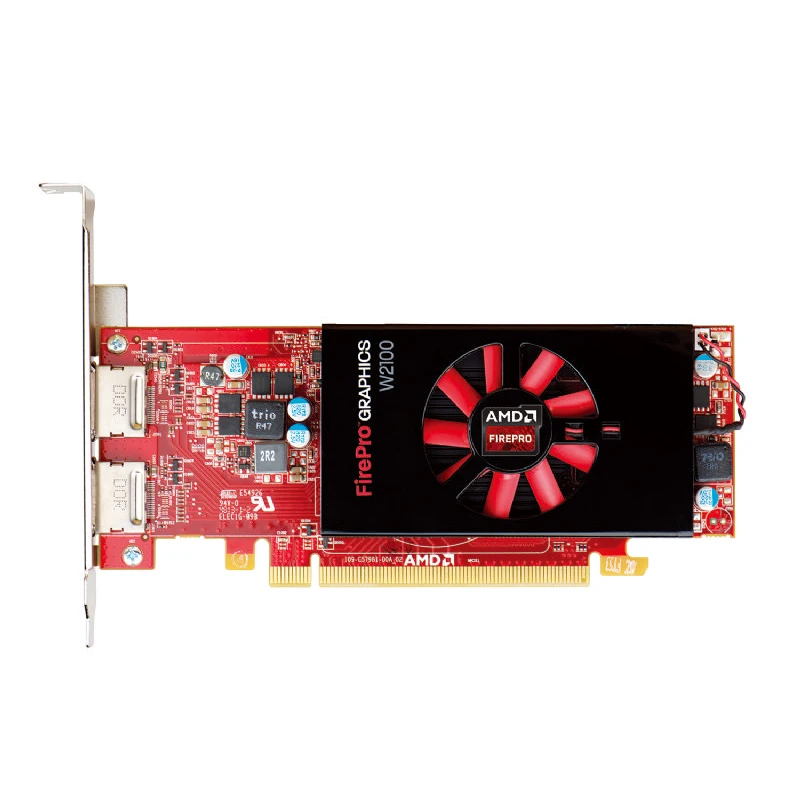 New Graphics card for Sapphire W2100 2G DDR3 128BIT original 2 DP port Professional Draw graphics card free shipping