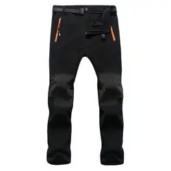 Oeak Модные мужские осенне-зимние флисовые теплые водонепроницаемые уличные брюки распродажа мужские Бодибилдинг ветрозащитные брюки
