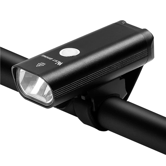WEST BIKING комплекты ламп для велосипеда, водонепроницаемый велосипедный головной светильник с хвостом, безопасный ночной Предупреждение льный светильник, зарядка через usb, велосипедный светильник - Цвет: Headlight