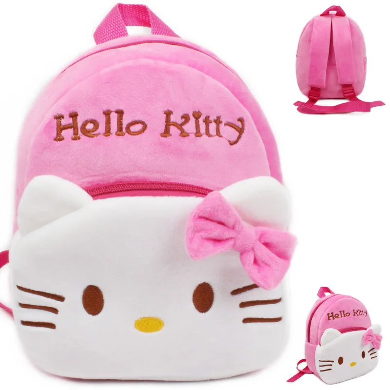 23*20 см Плюшевые мультфильм рисунок «Hello Kitty» Школьный для девочки детский сад мини школьный портфель милые дети Peluche рюкзаки для маленьких