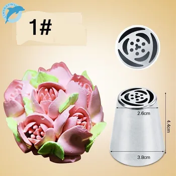 

LINSBAYWU Russian DIY Pastry Cake Icing Piping Decorating Nozzle Tips Baking Pastry Tool Cake Mold Free Shipping