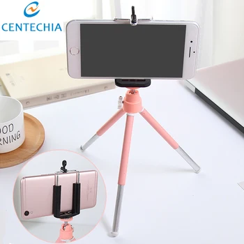 

Flexible retractable 5 color Mini Tripod With Bluetooth Remote Shutter For iPhone mini Camera Tripod Phone Holder clip stand