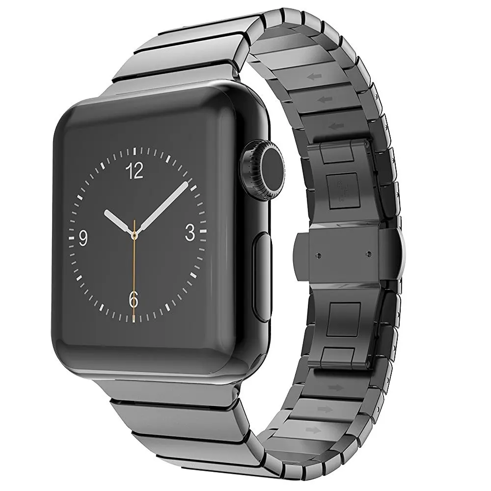 

Link bracelet strap For Apple watch band 44mm 42mm iwatch 4/2/1 40mm/38mm butterfly loop wrist bracelet watchband belt