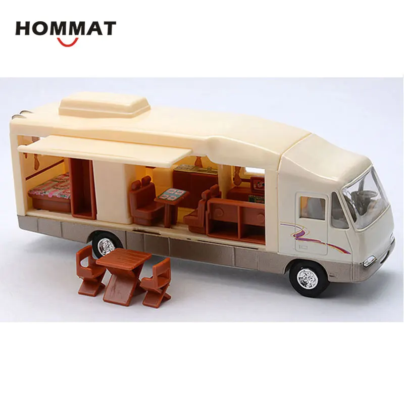 HOMMAT จำลองหรูหรา Camper Van Motorhome รถล้อแม็ก Diecast ของเล่นรถ