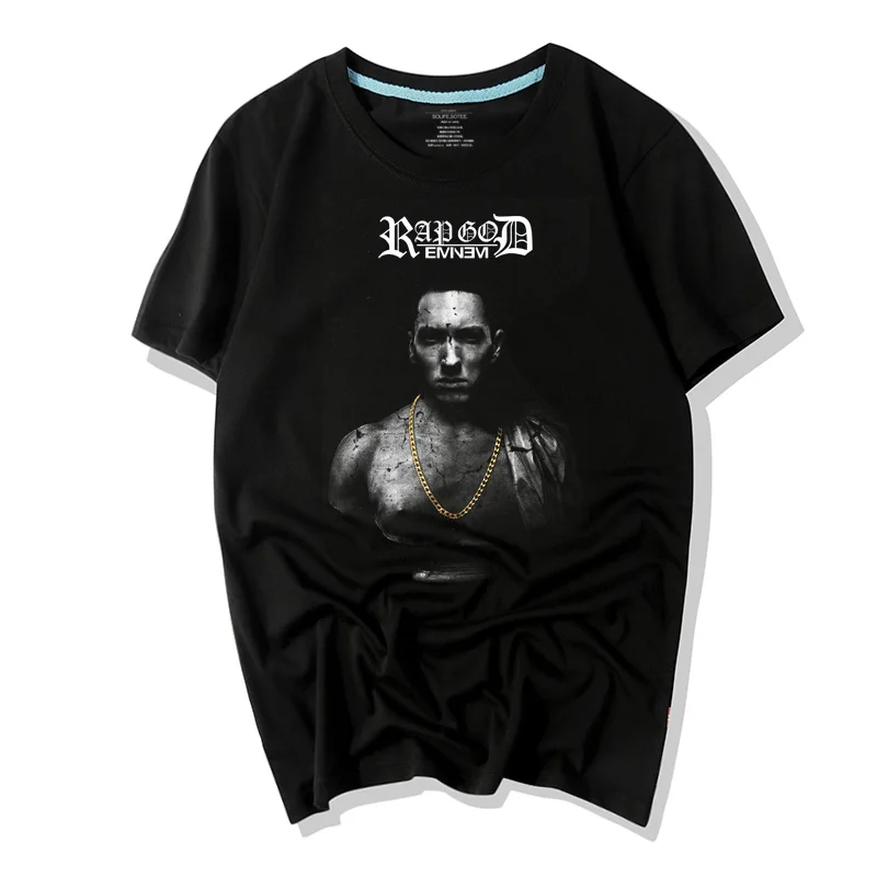WBDDT Eminem 3D Print 100% Cotton Men T shirt Quality Fashion Homme