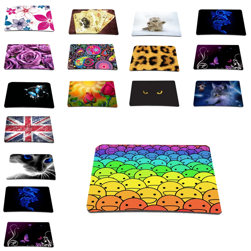 Happy Face Ball Rubber Mouse Pad 210 x 175 mm Mice Mat Computer Gamer