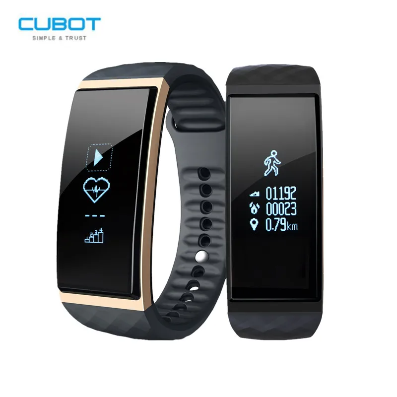 

CUBOT S1 Smart Bracelet Bluetooth 4.0 Heart Rate Altitude Meter Thermometer Sleep Monitor Sport Smart Band For Android IOS