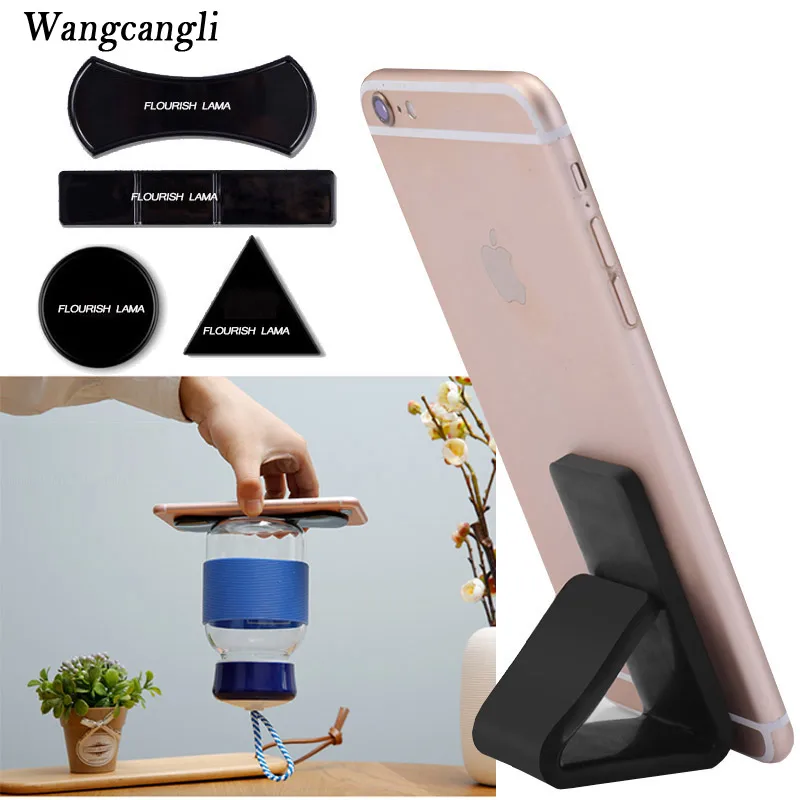 

Flourish Lama Expanding Stand and Stickers for Smartphones and Tablets Nano Rubber Mobile Phone Holder For Pad MultiFunction