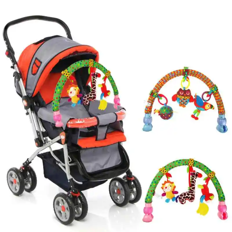 

Stroller Bells folder newborn multi - function Kids Soft Animal Musical Bed Cute Multifunctional Plush Stroller Accessories