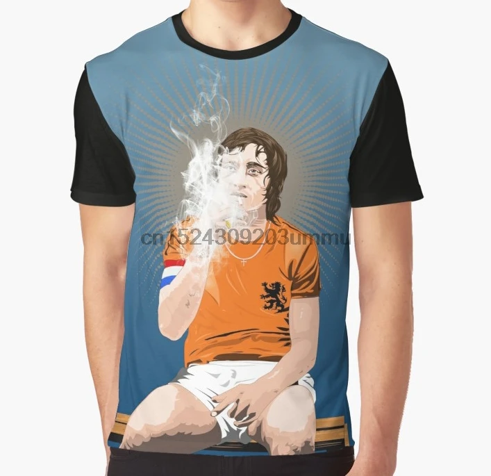 

All Over Print Women T Shirt Men Funny tshirt Johan Cruyff - Netherlands Graphic Women T-Shirt