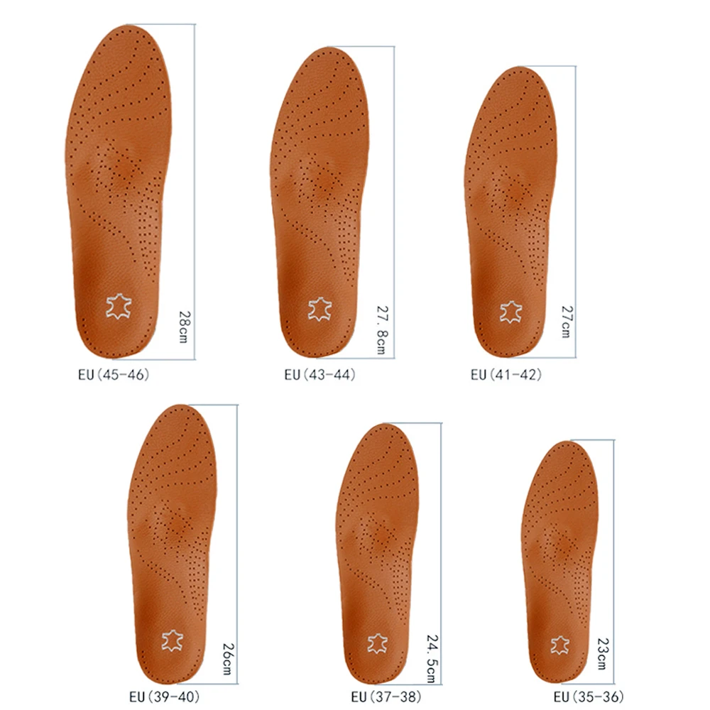 Обезвредить Премиум кожаный ортопедические стельки антибактериальные Активный угольный для плоских поддержка свода стопы обувь для