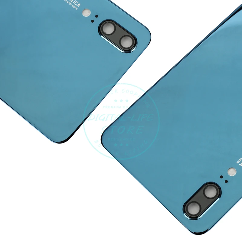 Задняя крышка аккумуляторного отсека для Huawei P20 стеклянная камеры корпус двери