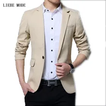 New Slim Fit Casual Jacket Cotton Men Blazer Jacket Single Button Mens Suit Jacket 2016 Spring Solid 4 Colors Coat Male Suite