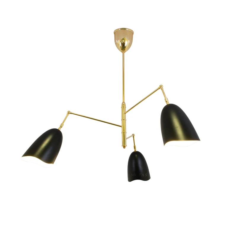 

Modern Lamp Suspendue Lumiere LED A Manger Lit Chambre Foyer Rond Boule De Verre Noir Or Nordique Simple Moderne Pendant Lamp