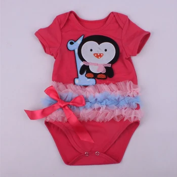 

1PC Baby Girls' Lace Romper Number 1 Bird Infant Newborn Outfit Free Shipping 0-12months