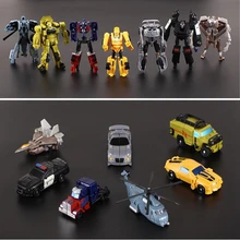 7 style transformation Robot Cars Action Figure Toys PVC Mini Classic Transformation Toys Brinquedos Children Toys