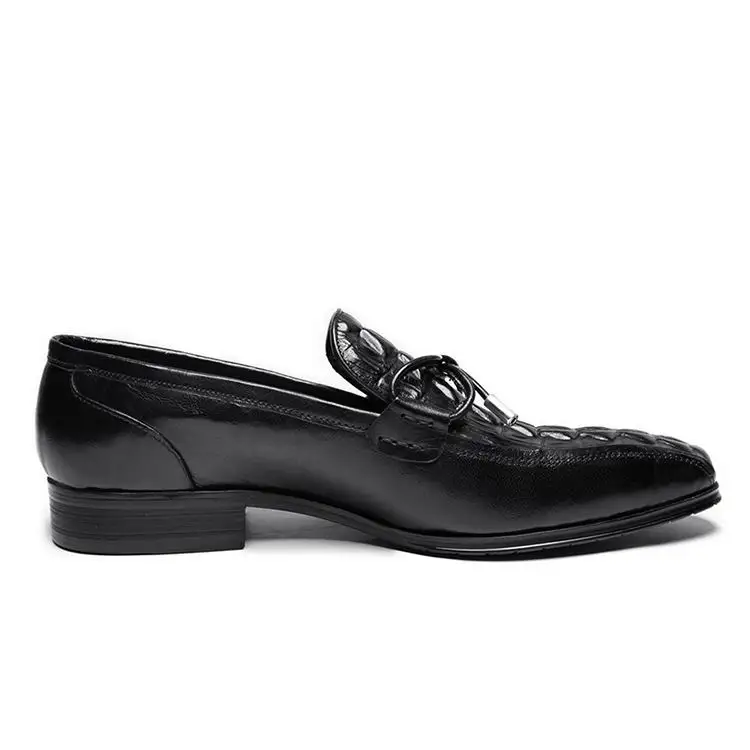 Lazer Sapatos Designer Errfc Pé Sapatas Tendências Preto Dedo Padrão vermelho Preto Vinho Homens De Escritório Dos Do Moda Quadrado Homem Barco Crocodilo Vestido qTqPdCwrE