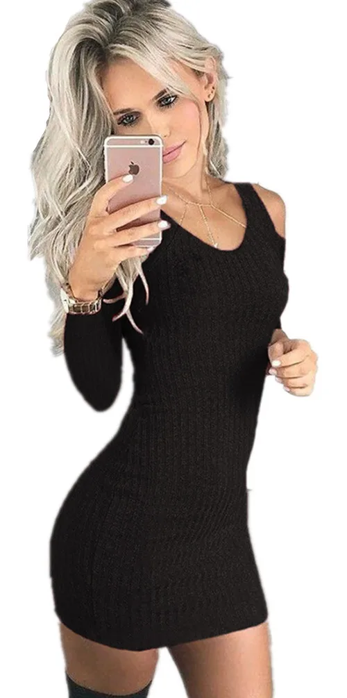 New Explosions Women Spring 2018 Hollow Off-Shoulder Sexy T-Shirt O-Neck Knitted Female Long Tees Long Sleeves Ladies Solid Tops New Explosions Women Spring 2018 Hollow Off-Shoulder Sexy T-Shirt O-Neck Knitted Female Long Tees Long Sleeves Ladies Solid Tops