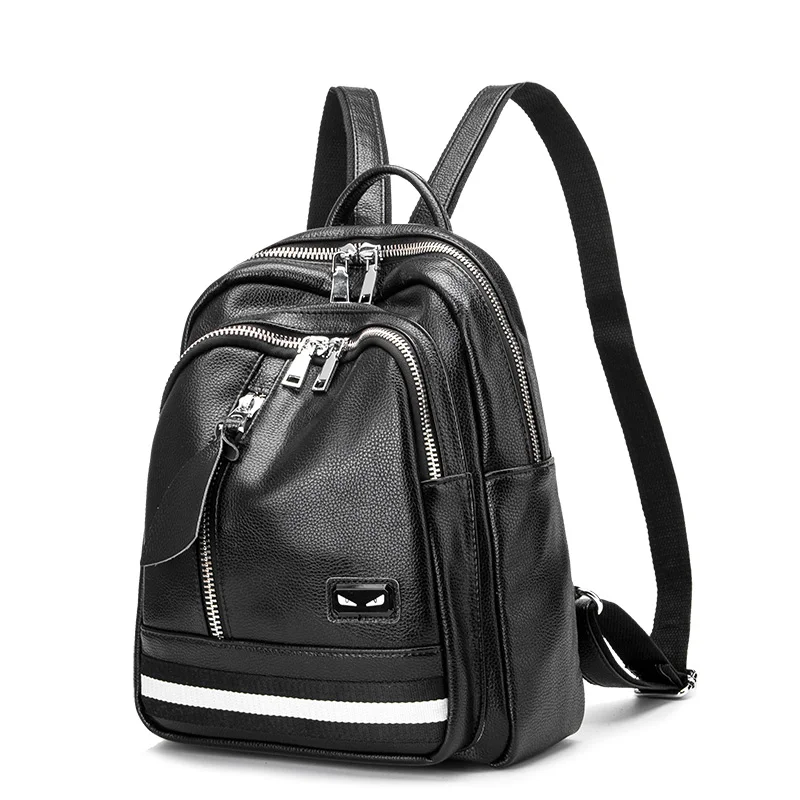 Fashion Women Backpack High Quality Genuine Leather Backpacks For Teenage Girls Bags School Shoulder Bag Female