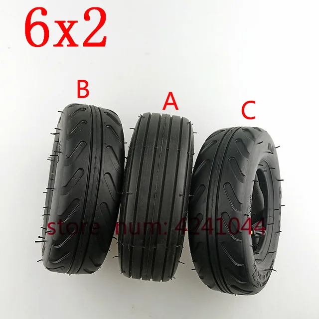 US $5.17 6X2 Solid tire 6x2 Pneumatic tyre inner tube Electric Scooter Wheel Chair Truck Use 6 Tire Tyre F0