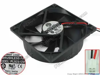 

Power Logic PL92S12M DC 12V 0.20A 90x90x25mm Server Cooling Fan