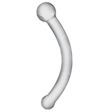 Cristal de vidro pênis cotovelo próstata g-ponto estimulação massagem barra casais paixão sexo brinquedos