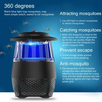

Mosquito Zapper Lantern Camping Light USB Charging Mosquito Killer Lamp Multi-Purpose Pest Repeller Bug Killer