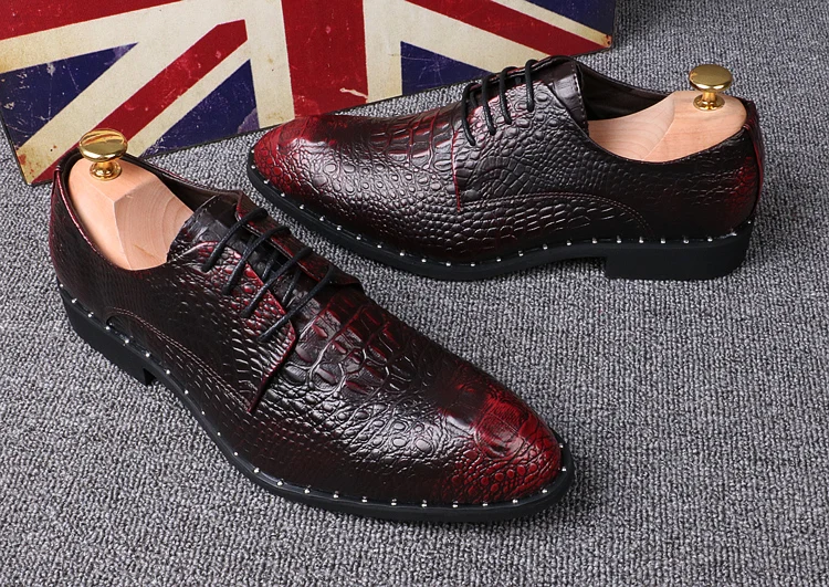 Обувь из кожи аллигатора в британском стиле; мужская модельная обувь; свадебные модные деловые туфли из крокодиловой кожи; Повседневные Дышащие Туфли-оксфорды; M367
