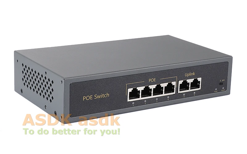 4+ 2 4-портовый 10/100 м коммутатор POE 60 Вт 48 В питание по Ethernet IEEE802.3af для системы ip-камеры сетевой коммутатор