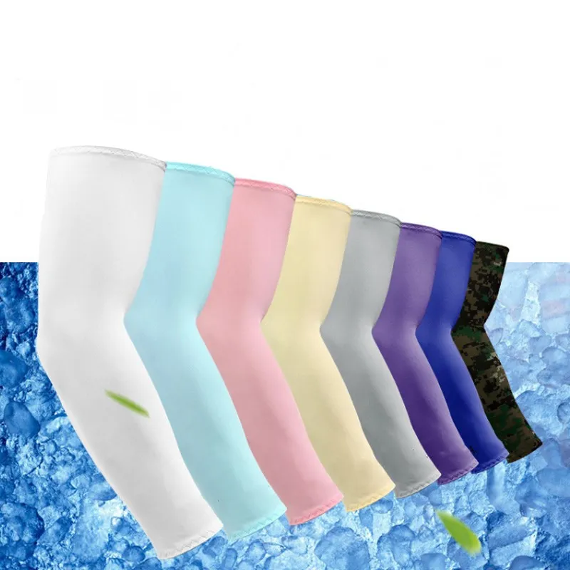

Ice silk sleeves boys and girls summer sunscreen UV riding sleeves sun protection skin super breathable elastic strong sleeves