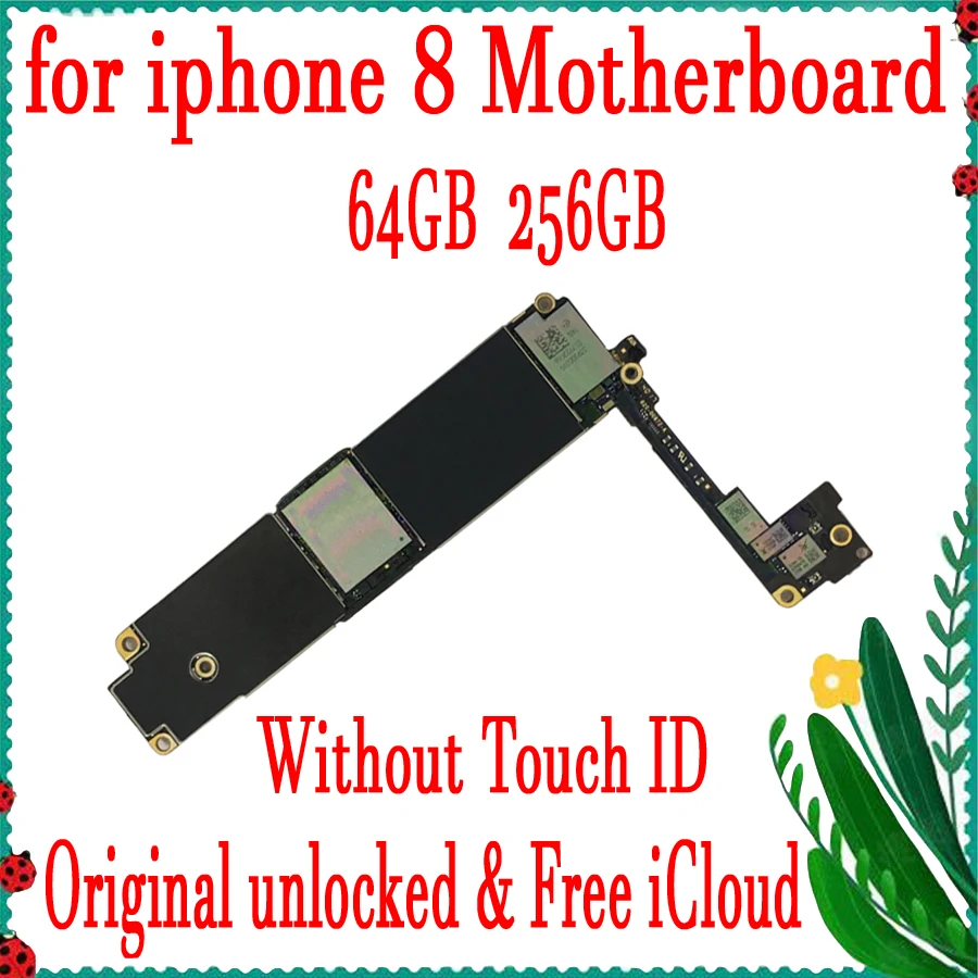 

Factory Unlocked Clean iClold Motherboard For iPhone 8 4.7inch ,100%Original With/Without Touch ID with Full Chips, 64GB 256GB