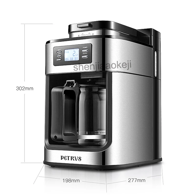 PE3200 Full automatic coffee machine Cafe American machine coffee bean grinder freshly brewed coffee maker 1000w 1pc