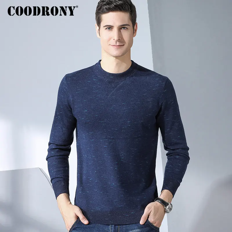 COODRONY 2018 New Arrivals Pure Merino Wool Sweater Men