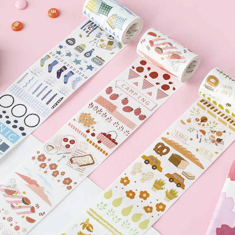 

Lavender Fruits Flowers Washi Tape Diy Scrapbooking Sticker Label Masking Tape School Office Supply