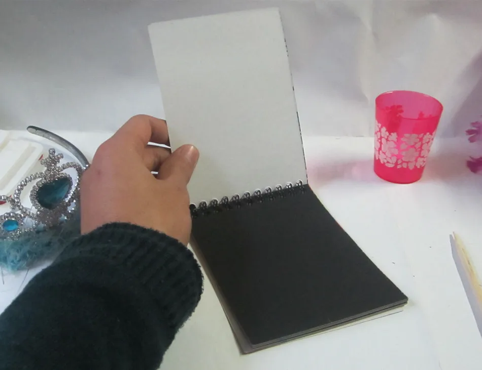 4 шт. волшебный скретч блокнот-раскраска скребковая Живопись Дети бумага для рисования детские игрушки для рисования ребенка раннего образования 14x10 см
