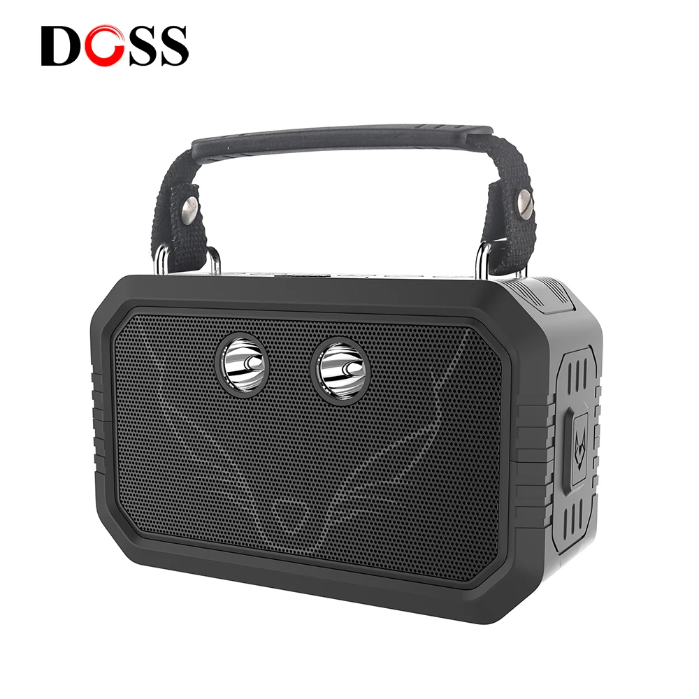 Online Altavoz DOSS viajero Bluetooth V4.0 al aire libre impermeable IPX6 altavoces portátiles inalámbricos altavoz de ducha estéreo de bajos de 20W