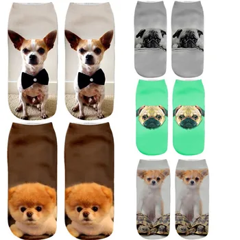 

RUNNING CHICK dogs animal print socks for children Wholesale