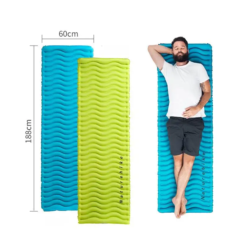 خفيفة نفخ وسادة النوم مويستوريبروف التخييم الحصير المدمجة فائقة مخيم حصيرة تضخيم الذات التخييم منصات ل الظهر