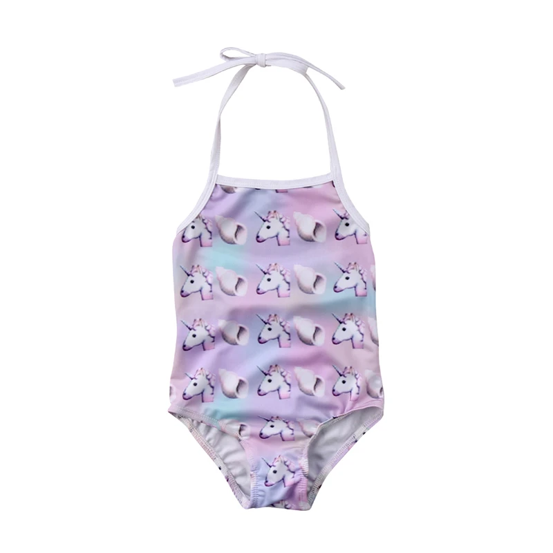 Unicorn Swimwear 2018 Summer One Piece Swimsuit Kids Baby Girl Bikini Swimsuit Bathing Suits Beachwear Girls Swimming Costume