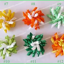 150 шт. korker волосы луки для Разноцветные шеврон волосы луки мода волосы бант