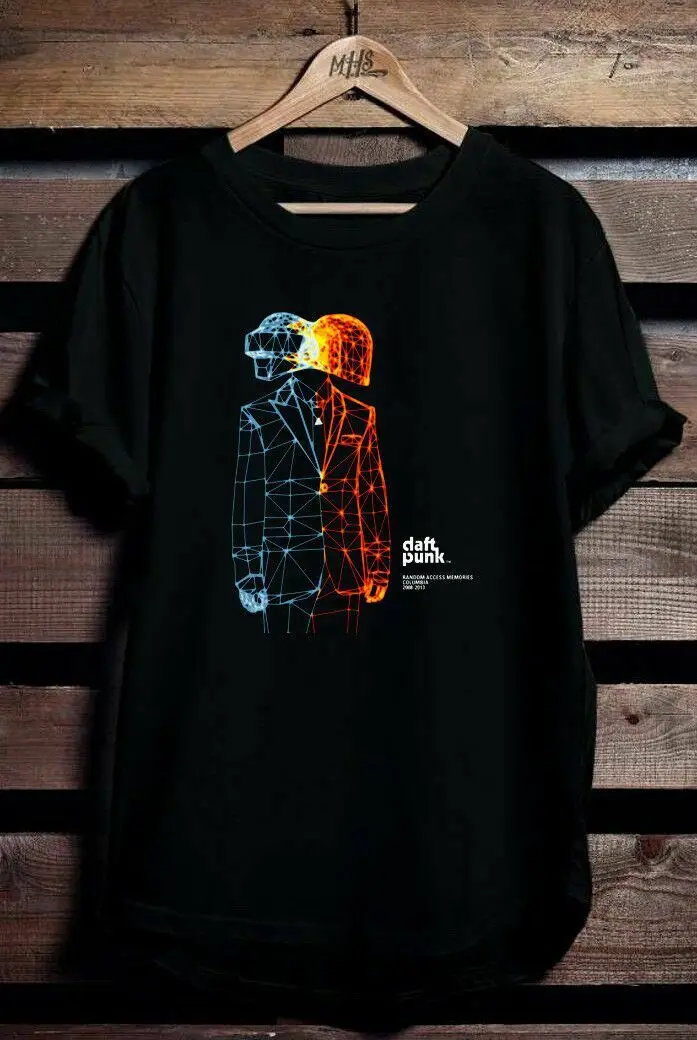 

NEW DAFT PUNK DJ TRON T-SHIRT SIZE Men Short Sleeves T Shirt Top Tee Basic Tops
